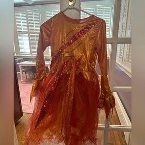 Witchcraft Fire Elf Kids Costume